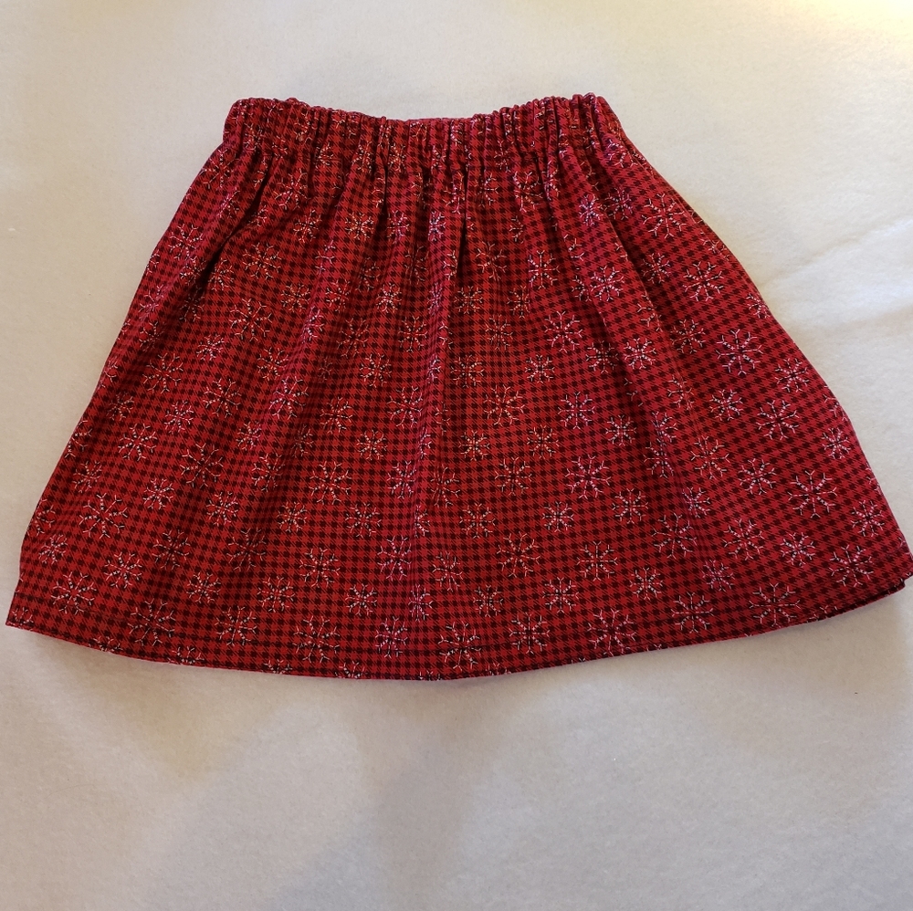 Handmade Little Girls Skirts. 3 Sizes Red